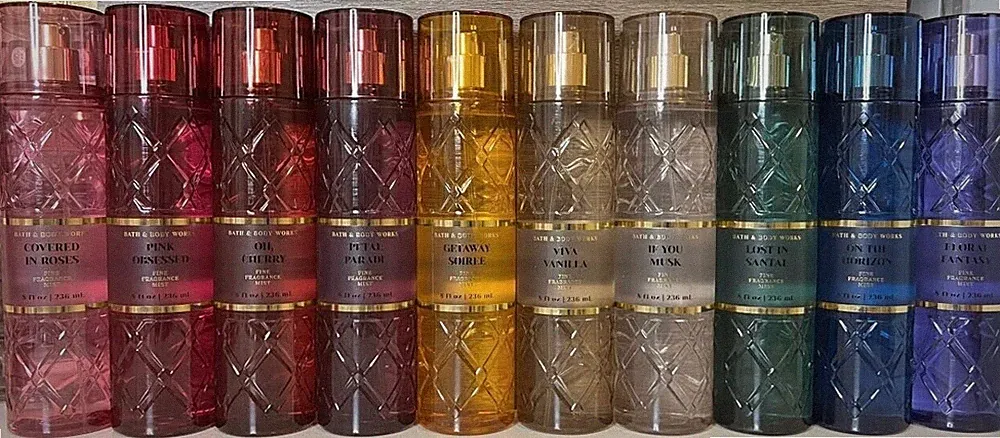 10 BATH & BODY WORKS EVERYDAY LUXURIES FINE FRAGRANCE MISTS SPRAYS ORIGINAL SET