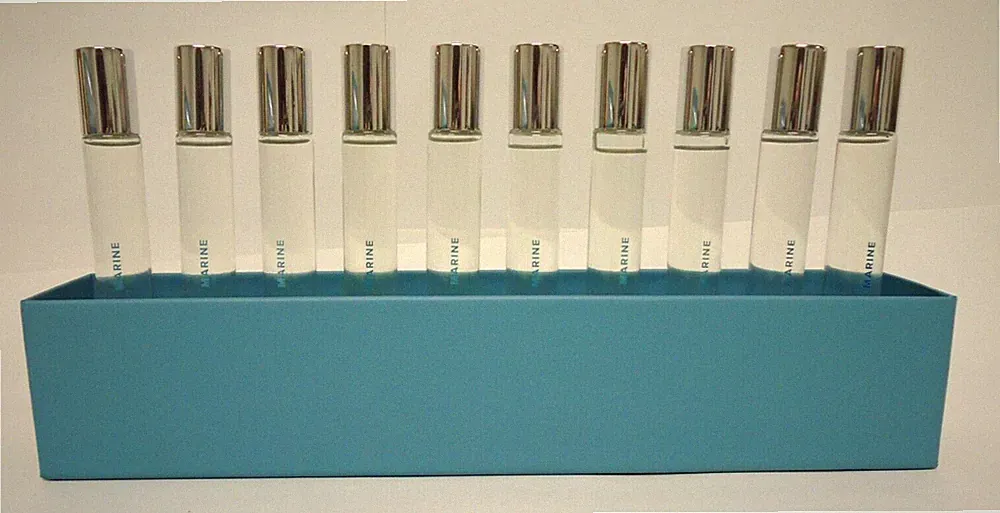 10 New Vials Kirkland Signature MARINE Rollerball Perfume .34 fl oz/10 ml Each...