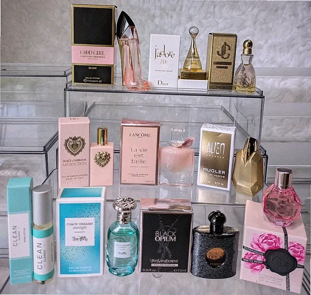 10 pcs Luxury Women's Mini Perfume Fragrance Minis Spray & Dabber Set New In box